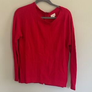 Caslon Vibrant Fuchsia Crewneck Knit Top